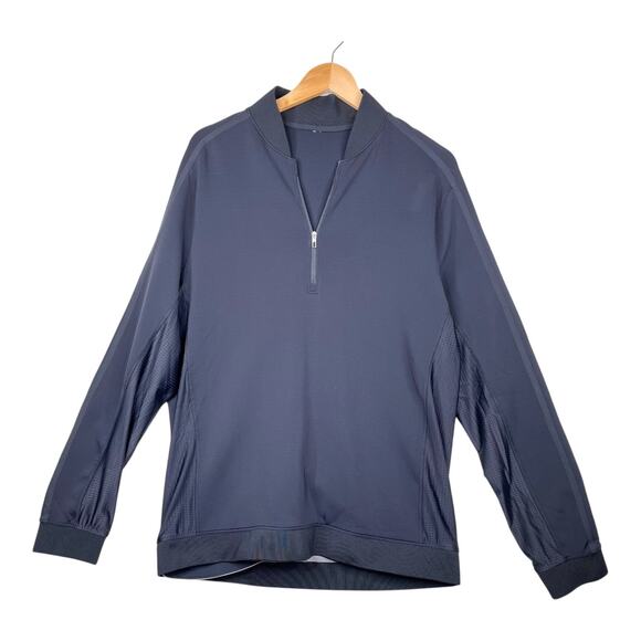 Lululemon Lab Men's M Tail Lite Half Zip Pullover Jacket In Black Size Large - Picture 1 of 7
